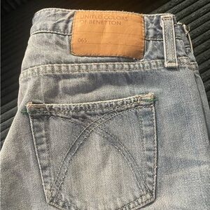 United Colors of Benetton Denim Jeans with Tan Patch